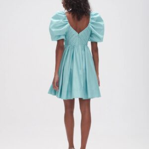 AJE Gabrielle Plunge Mini Turquoise