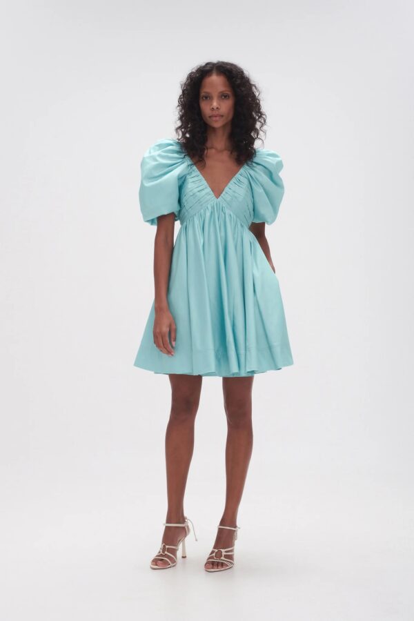 AJE Gabrielle Plunge Mini Turquoise - Image 3