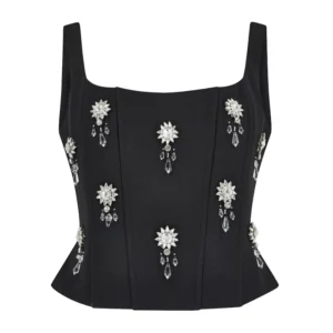 Oddmuse Co-Ord Ultimate Muse Crystal Corset Top & Maxi Skirt