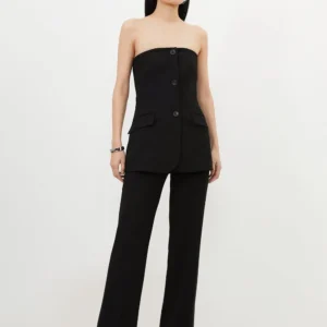 Karen Millen Tailored Button Jumpsuit