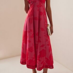 Aje Sway Panelled Midi Dress