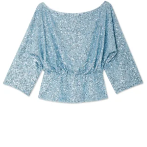 NeverFullyDressed Tilly Top & Jaspre Skirt - Ice Blue Sequins