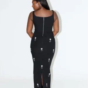 Oddmuse Co-Ord Ultimate Muse Crystal Corset Top & Maxi Skirt