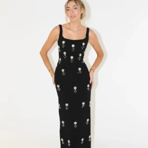 Oddmuse Co-Ord Ultimate Muse Crystal Corset Top & Maxi Skirt